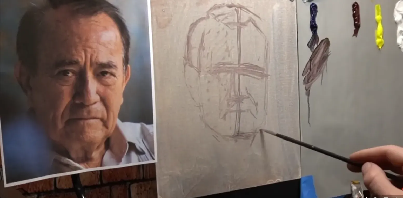 The sketch — man portrait