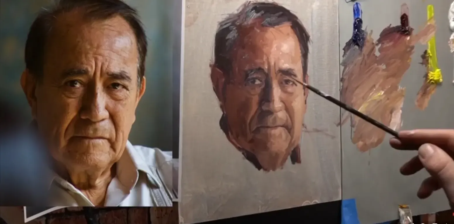 The finished original — man portrait